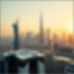 Aerial view of Dubai skyline showcasing modern architecture