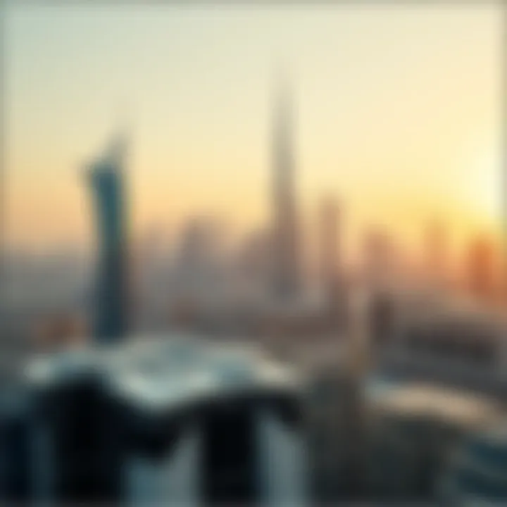 Dubai Skyline: A Modern Marvel Aerial view of Dubai skyline showcasing modern architecture