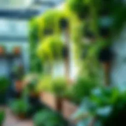 Vertical garden showcasing lush greenery