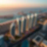 Aerial Perspective of Palm Towers Stunning aerial view of Palm Towers