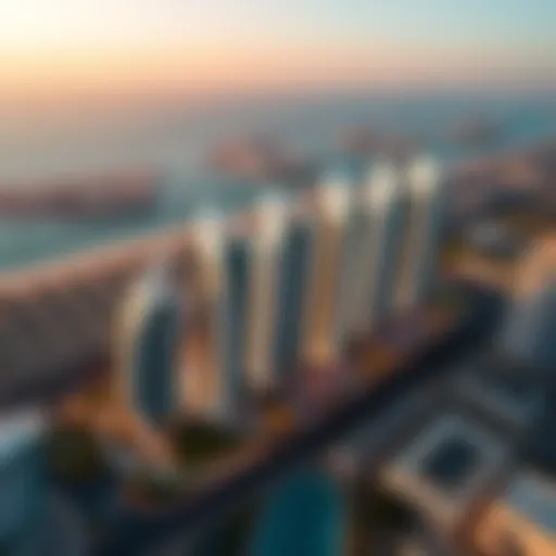 Aerial Perspective of Palm Towers Stunning aerial view of Palm Towers