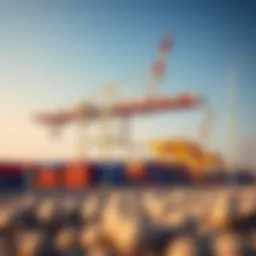 View of Rashid Port's Container Terminal