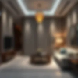 Contemporary Rashidiya partition room showcasing modern design elements