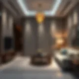 Modern Design Elements in Rashidiya Partition Rooms Contemporary Rashidiya partition room showcasing modern design elements