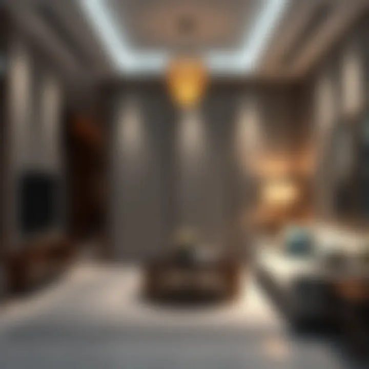 Modern Design Elements in Rashidiya Partition Rooms Contemporary Rashidiya partition room showcasing modern design elements