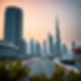 Dubai Skyline and Real Estate Developments Stunning Dubai skyline showcasing real estate developments