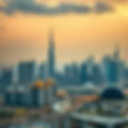 Luxurious skyline of Dubai showcasing modern architecture