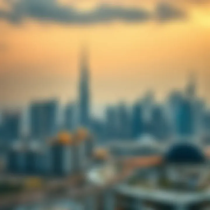 Dubai's Iconic Skyline and Real Estate Landscape Luxurious skyline of Dubai showcasing modern architecture