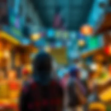 Local Culture in Dubai Market A vibrant market scene showcasing local culture in Dubai