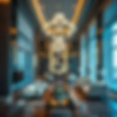 Interior design elements reflecting luxury and sophistication at Sahara Towers