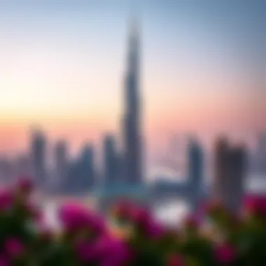 Bay Tower Overlooking Dubai's Skyline A breathtaking view of The Bay Tower against the Dubai skyline