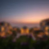 Breathtaking view of luxury villas in The Hills of Jumeirah