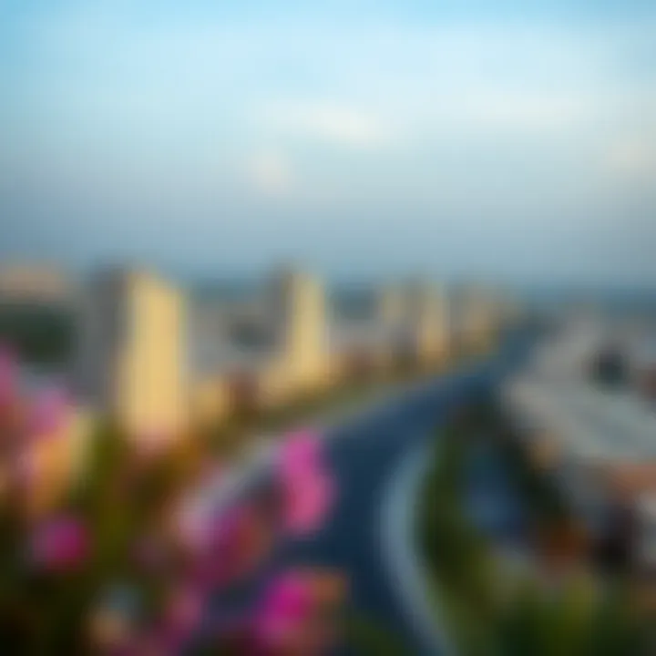 Aster Karama Residential Landscape Panoramic view of Aster Karama showcasing residential buildings