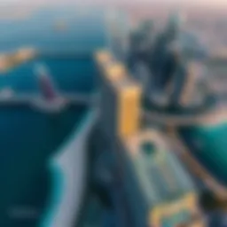 Stunning aerial view of The Point Dubai showcasing its architectural brilliance