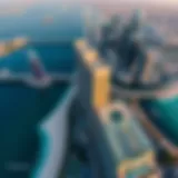 Aerial View of The Point Dubai Stunning aerial view of The Point Dubai showcasing its architectural brilliance