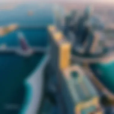 Aerial View of The Point Dubai Stunning aerial view of The Point Dubai showcasing its architectural brilliance