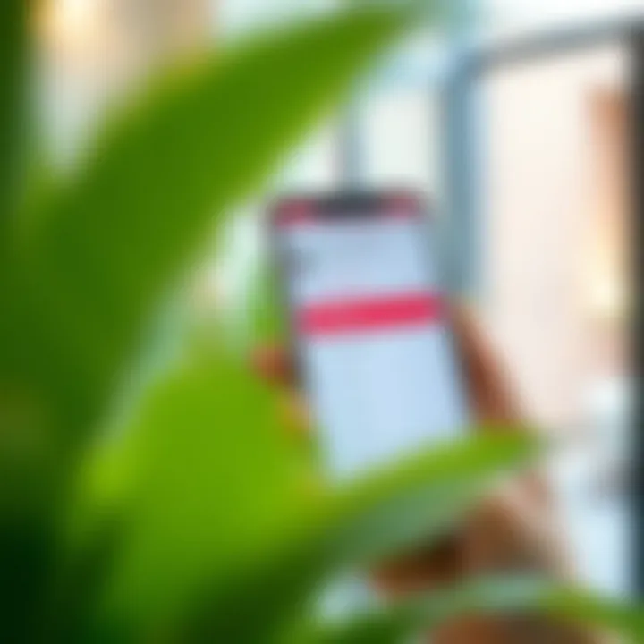 Checking UAE Visa Status on Mobile Mobile phone displaying UAE visa status check