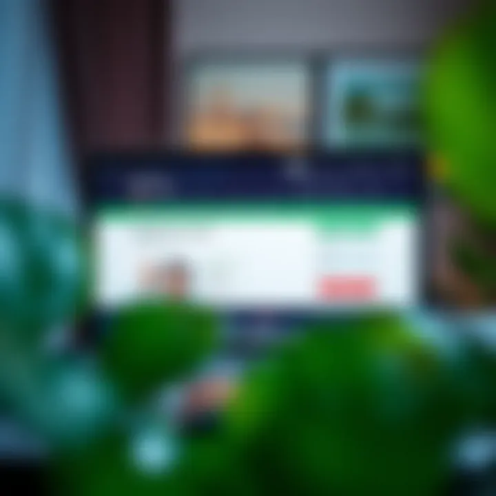 Navigating the UAE Visa Application Portal View of UAE visa application portal on a computer screen