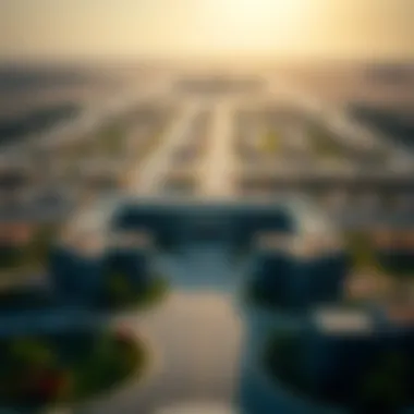 Aerial View of Al Barari Community Aerial view of Al Barari highlighting its exclusive community layout