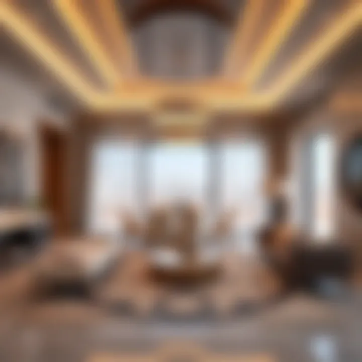 Luxury Property Interior in Al Barari Stylish interior of a luxury property in Al Barari