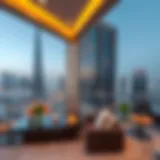 Luxury apartment in Dubai skyline