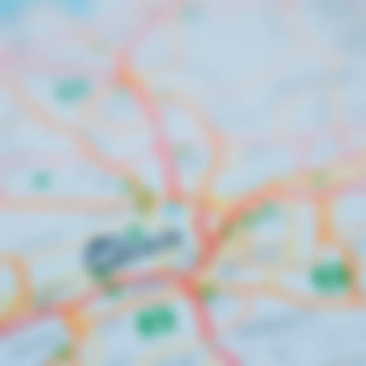 Map of Al Satwa Area in Dubai A detailed map highlighting Al Satwa in Dubai