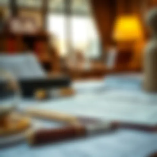 Ejari Documentation Overview Detailed Ejari documentation laid out on a desk