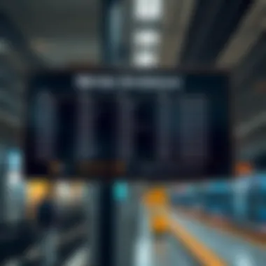 Understanding the Dubai Metro Schedule Metro schedule display board showing timings