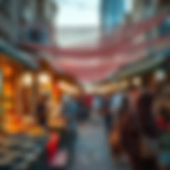 Economic Pulse of Dubai Vibrant market scene depicting economic opportunities in Dubai