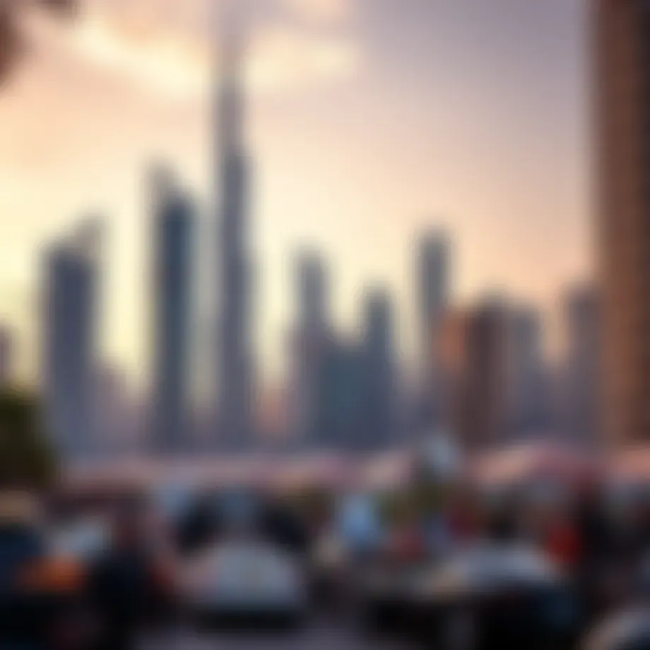Vibrant skyline of Dubai showcasing modern architecture
