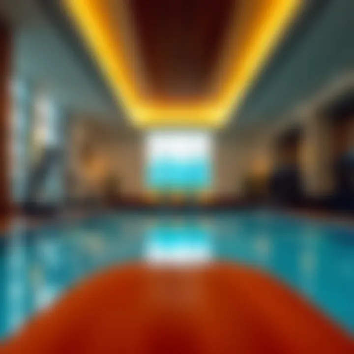 Amenities available at Viridis Residence including pool and fitness center