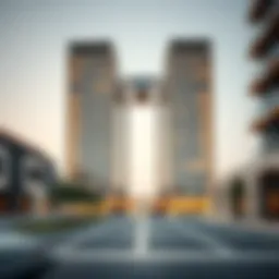 Architectural view of Wafra Square building showcasing modern design.