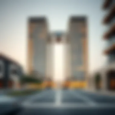 Architectural view of Wafra Square building showcasing modern design.