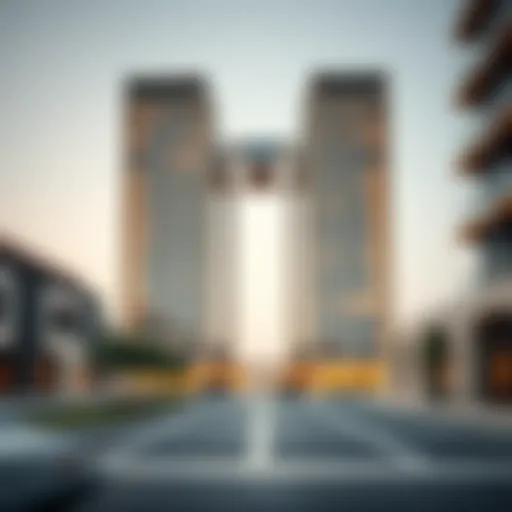 Architectural view of Wafra Square building showcasing modern design.