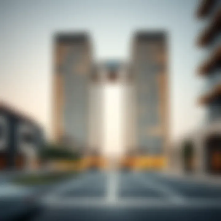 Architectural view of Wafra Square building showcasing modern design.