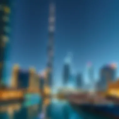 Economic Influence of World Trade Center Economic impact illustration of the World Trade Center on Dubai's growth