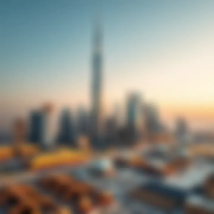 World Trade Center Dubai Skyline Stunning skyline featuring the World Trade Center in Dubai